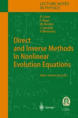 Cover of Direct and Inverse Methods in Nonlinear Evolution Equations