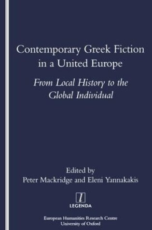 Cover of Contemporary Greek Fiction in a United Europe