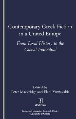 Book cover for Contemporary Greek Fiction in a United Europe