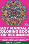 Book cover for Easy Mandala Coloring Book For Beginners