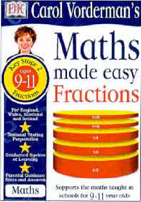 Book cover for Maths Made Easy Topic Book:  Fractions KS2 Upper