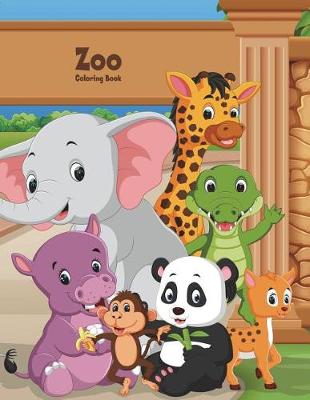 Book cover for Zoo Coloring Book 1