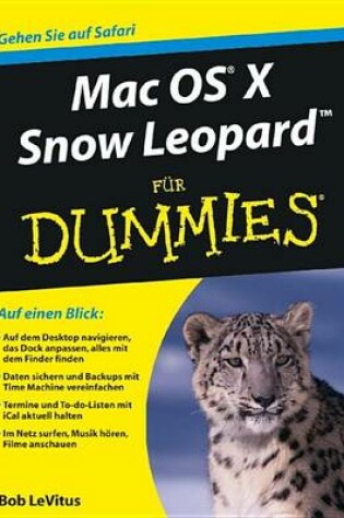 Cover of Mac OS X Snow Leopard Fur Dummies