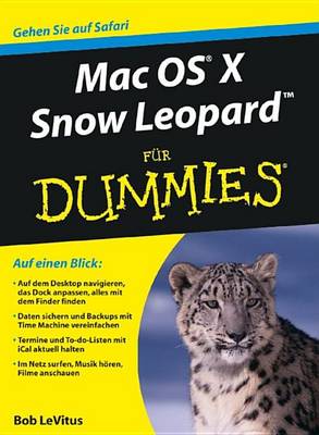 Book cover for Mac OS X Snow Leopard Fur Dummies