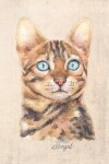 Book cover for Bengal Cat Portrait Notebook