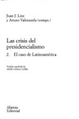 Cover of Crisis del Presidencialismo 2