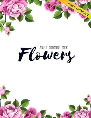 Book cover for Flowers Coloring Book