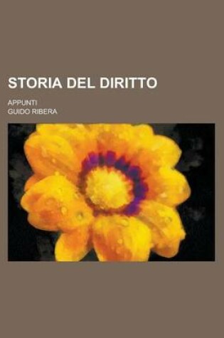 Cover of Storia del Diritto; Appunti