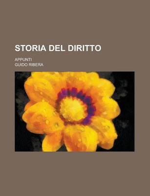 Book cover for Storia del Diritto; Appunti