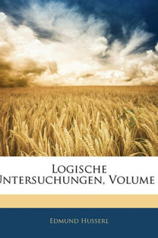 Cover of Logische Untersuchungen, Volume 2