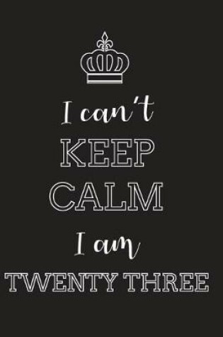 Cover of I Can't Keep Calm I Am Twenty Three