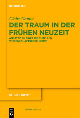 Cover of Der Traum in der Fruhen Neuzeit