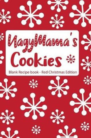 Cover of Nagymama's Cookies Blank Recipe Book Red Christmas Edition