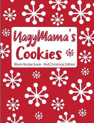 Book cover for Nagymama's Cookies Blank Recipe Book Red Christmas Edition