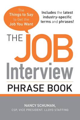 Book cover for The Job Interview Phrase Book