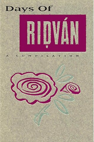 Cover of Days of Ridvan