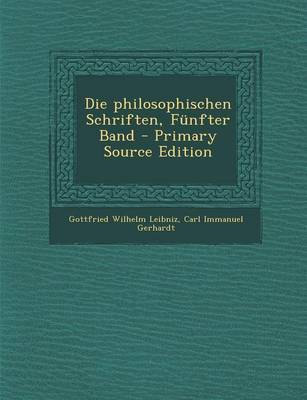 Book cover for Die Philosophischen Schriften, Funfter Band