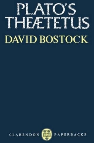 Cover of Plato's Theaetetus