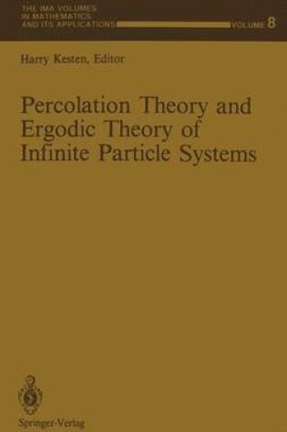 Cover of Percolation Theory and Ergodic Theory of Infinite Particle Systems