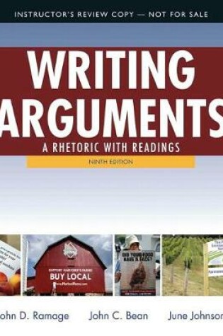 Cover of Instructor's Review Copy for Writing Arguments