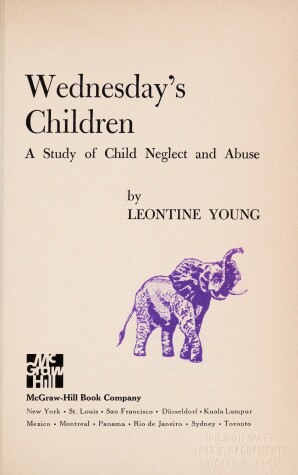 Book cover for Wednesdays Children - W/B 45