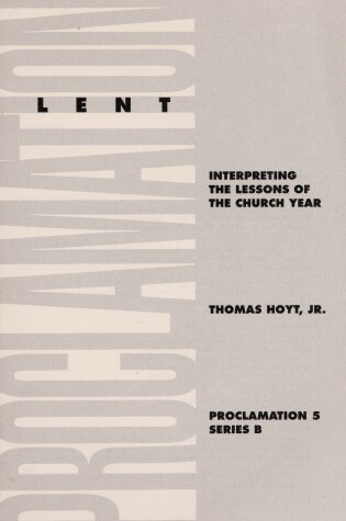 Cover of Lent