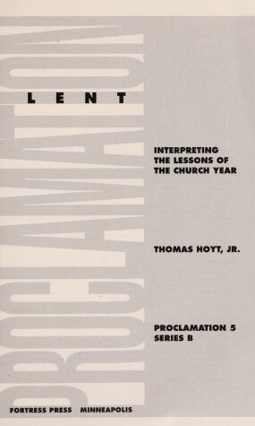 Book cover for Lent