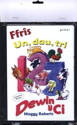 Book cover for Ffrîs Un, Dau, Tri Dewin y Ci