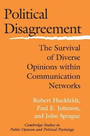Cover of Political Disagreement