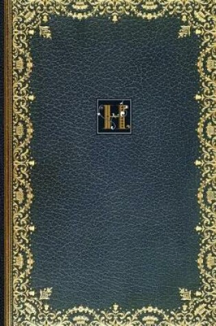 Cover of Golden Teal Monogram H 2018 Planner Diary