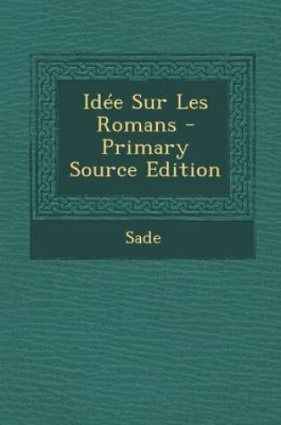 Cover of Idee Sur Les Romans