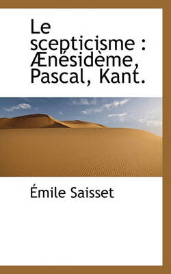 Book cover for Le Scepticisme