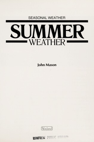 Cover of Summer Weather