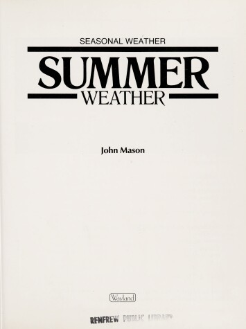 Cover of Summer Weather
