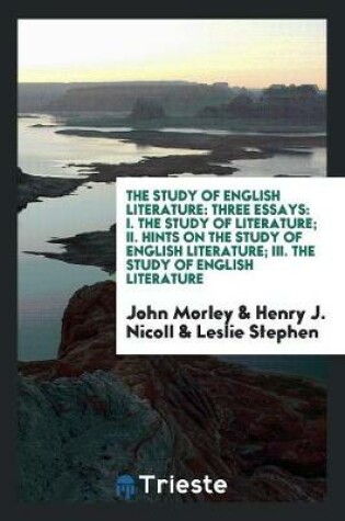 Cover of The Study of English Literature
