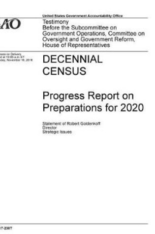 Cover of Decennial Census