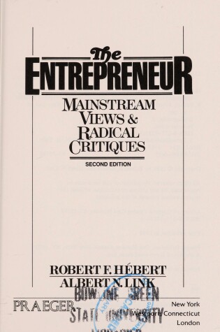 Cover of The Entrepreneur