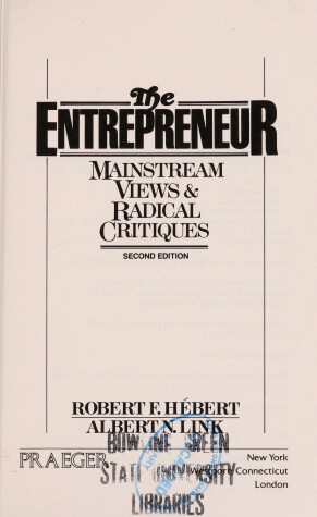 Book cover for The Entrepreneur