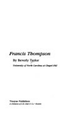 Cover of Francis Thompson