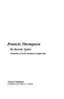 Book cover for Francis Thompson