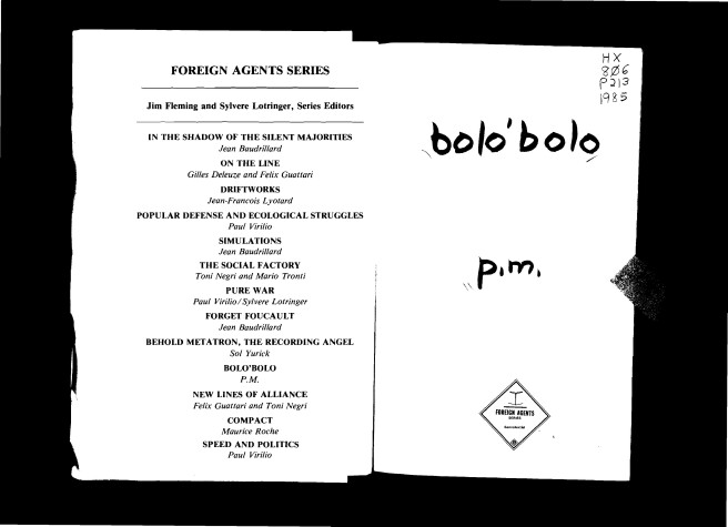 Book cover for Bolo' Bolo