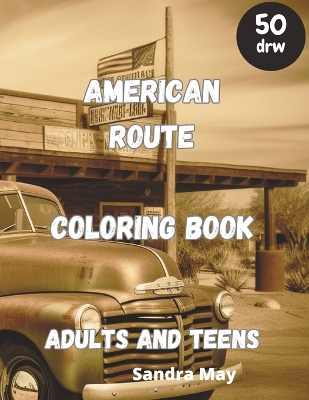 Book cover for American Route Coloring Book