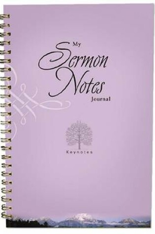 Cover of My Sermon Notes Journal