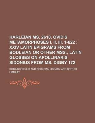 Book cover for Harleian Ms. 2610, Ovid's Metamorphoses I, II, III. 1-622