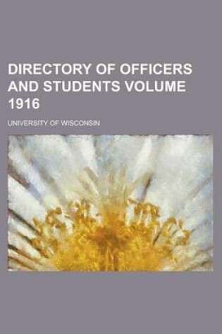 Cover of Directory of Officers and Students Volume 1916