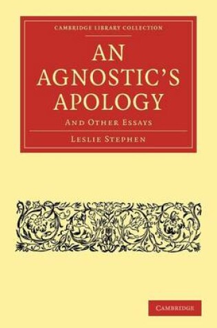 Cover of An Agnostic's Apology