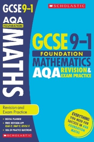 Cover of Maths Foundation Revision and Exam Practice Book for AQA
