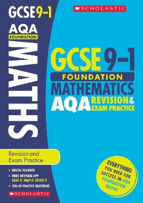 Cover of Maths Foundation Revision and Exam Practice Book for AQA