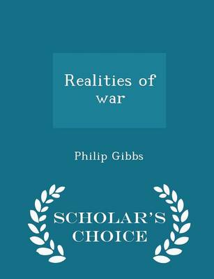 Book cover for Realities of War - Scholar's Choice Edition