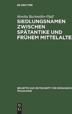 Book cover for Siedlungsnamen zwischen Spatantike und fruhem Mittelalter